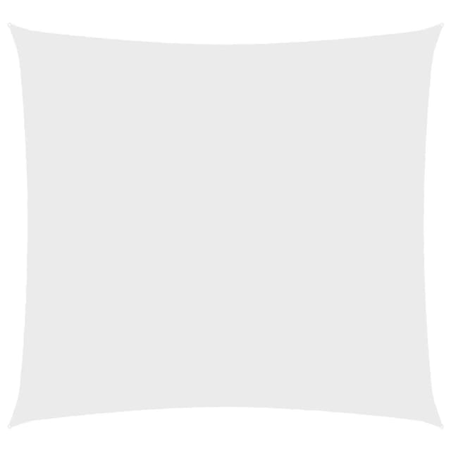 vidaXL Sonnensegel Oxford-Gewebe Quadratisch 5x5 m Weiß 135251