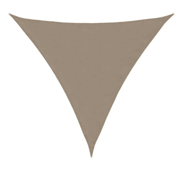 vidaXL Sonnensegel Oxford-Gewebe Dreieckig 4x4x4 m Taupe 135451