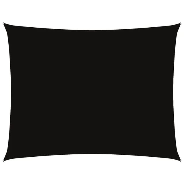 vidaXL Sonnensegel Oxford-Gewebe Rechteckig 6x8 m Schwarz 135773