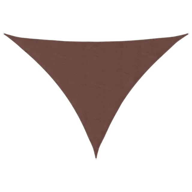 vidaXL Sonnensegel Oxford-Gewebe Dreieckig 4x5x6,4 m Braun 135844