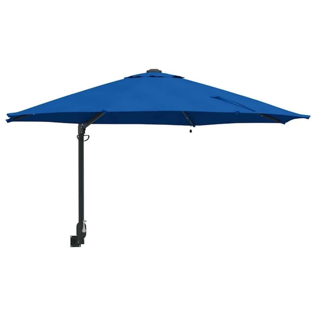 vidaXL Gartenparasol Blau und Schwarz 248 x 248 x 148 cm 42003250