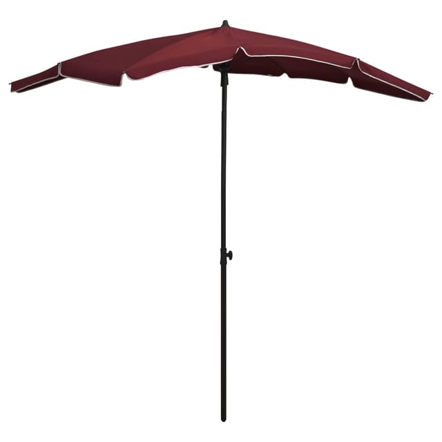 vidaXL Sonnenschirm mit Mast 200x130 cm Bordeauxrot 315555