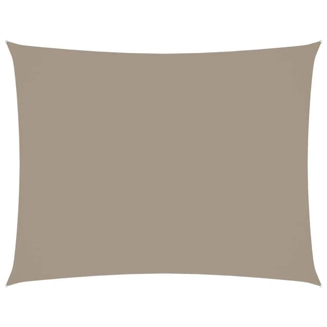 vidaXL Sonnensegel Oxford-Gewebe Rechteckig 3x4 m Taupe 135430