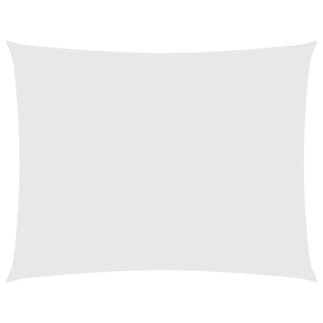 vidaXL Sonnensegel Oxford-Gewebe Rechteckig 3x5 m Weiß 135267