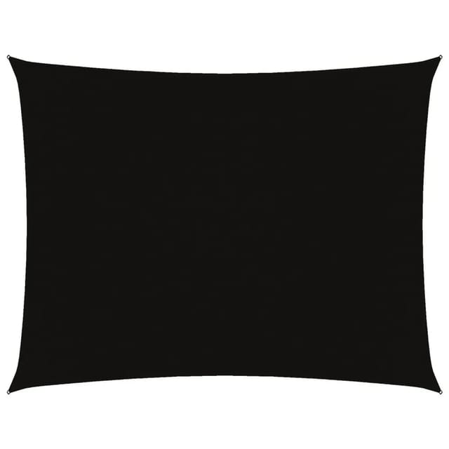 vidaXL Sonnensegel Oxford-Gewebe Rechteckig 3x6 m Schwarz 135763