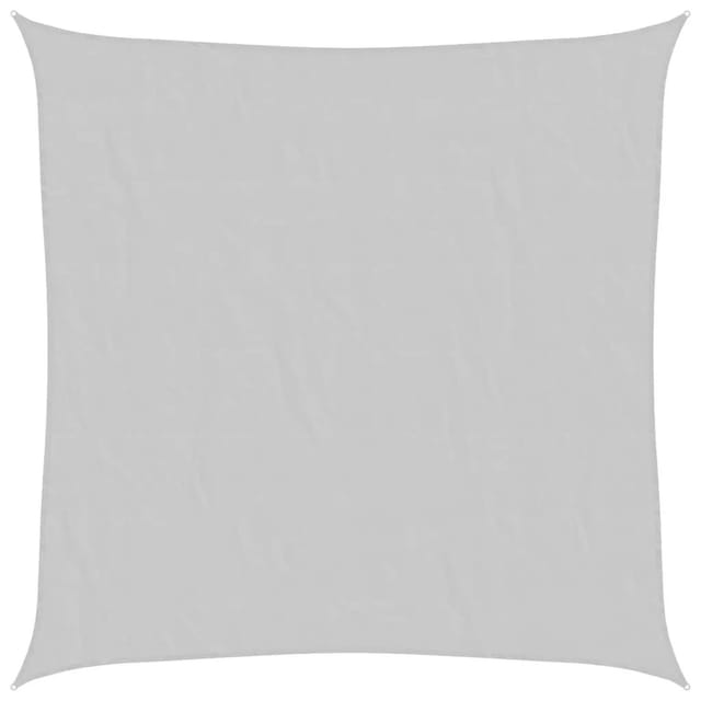 vidaXL Sonnensegel Hellgrau 7x7 m 100% Polyester Oxford 4000407