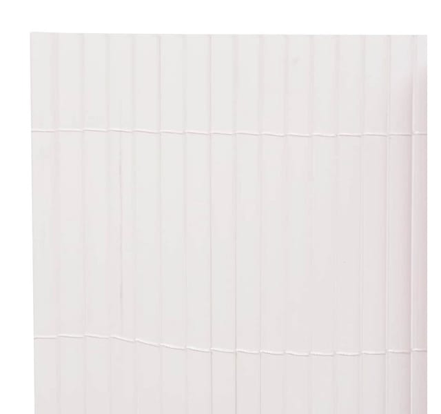vidaXL Gartenzaun Doppelseitig 110x300 cm Weiß 317151