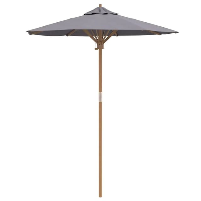 vidaXL Gartenparasol Dunkelgrau 180 x 180 x 230 cm Bambus 4108085