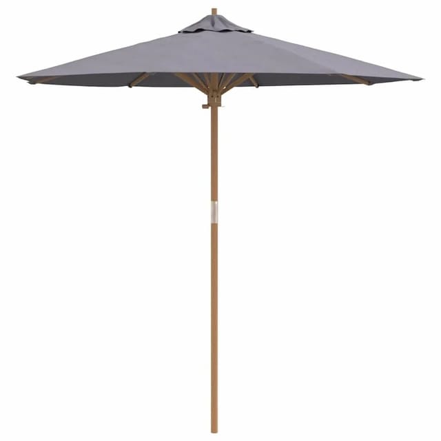 vidaXL Gartenparasol Dunkelgrau 217 x 217 x 230 cm Bambus 4108086