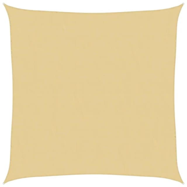 vidaXL Sonnensegel Sandfarbe 3,6x3,6 m 100% Polyester Oxford 4000411