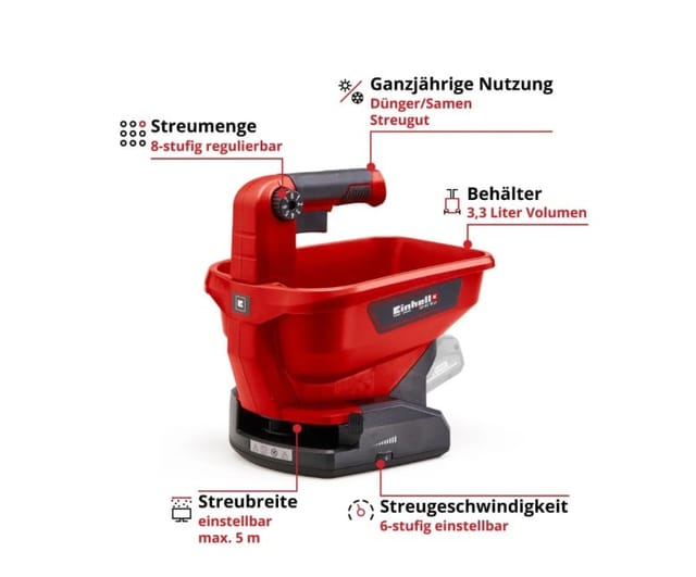 Einhell Universal Streuer GE-US 18 Li mit Akku 2,5 Ah