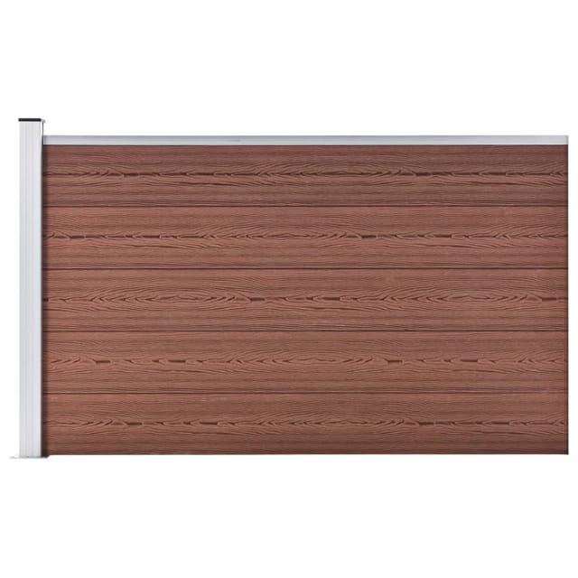 vidaXL Gartenzaun WPC 175x105 cm Braun 49074