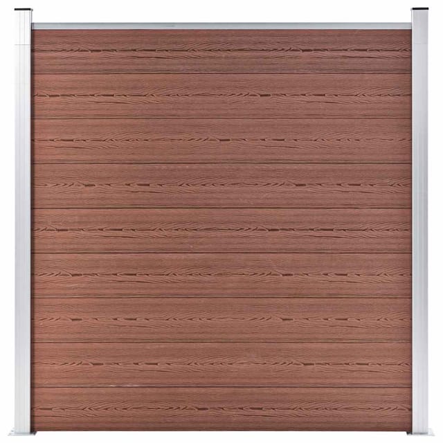 vidaXL Gartenzaun WPC 180×186 cm Braun 49066