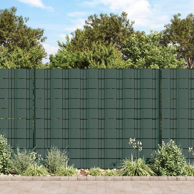 vidaXL Gartenzaun-Sichtschutz PVC 70×0,19 m Grün 41618