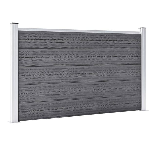 vidaXL Gartenzaun WPC 872x106 cm Grau 3053250