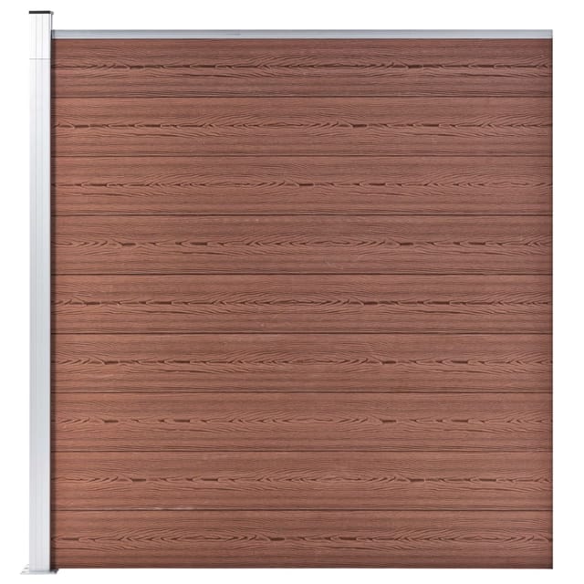 vidaXL Gartenzaun WPC 175x186 cm Braun 49068