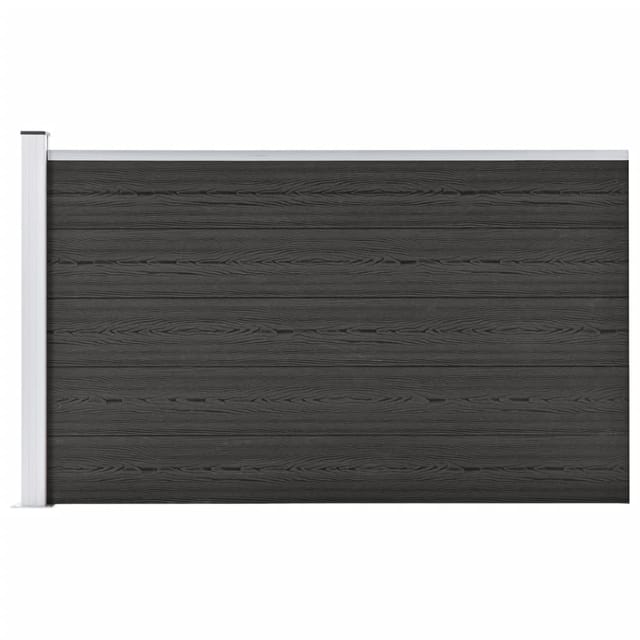 vidaXL Gartenzaun WPC 175x105 cm Grau 49075