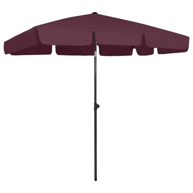 vidaXL Strandschirm Bordeauxrot 200x125 cm 314731