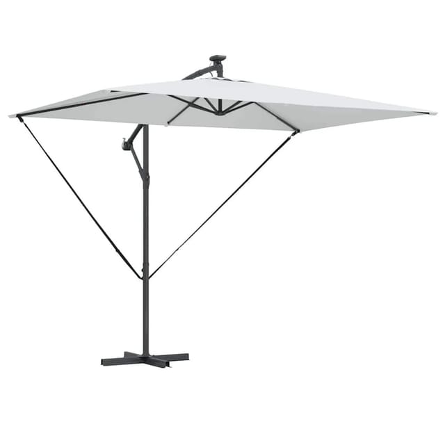 vidaXL Auskragender Bananenschirm Sand 294 x 200 x 254 cm 42003391