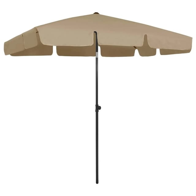 vidaXL Strandschirm Taupe 200x125 cm 314730