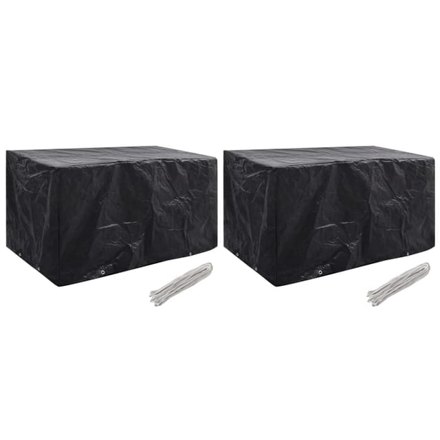 vidaXL Gartenmöbel-Abdeckungen 2 Stk 8 Ösen 180x70x90 cm 279129