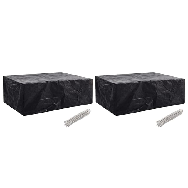 vidaXL Gartenmöbel-Abdeckungen 2 Stk 8 Ösen 242x162x100 cm 279131