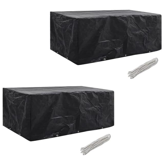 vidaXL Gartenmöbel-Abdeckungen 2 Stk 10 Ösen 229x113 cm 279121