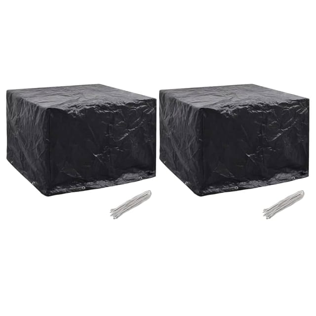vidaXL Gartenmöbel-Abdeckungen 2 Stk 8 Ösen 122x112x98 cm 279134