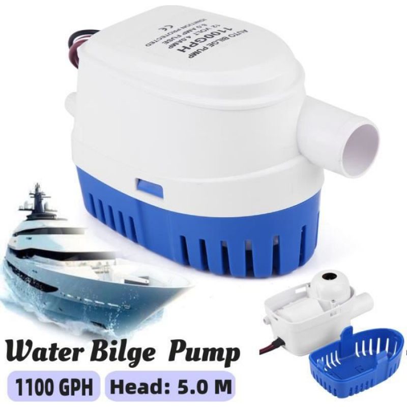 1 Tauchpumpe, 1100 Gph, 12 V, Schwimmerschalter, Pvc, Kupfer, Für Bootsbilgen Und Schwimmbecken