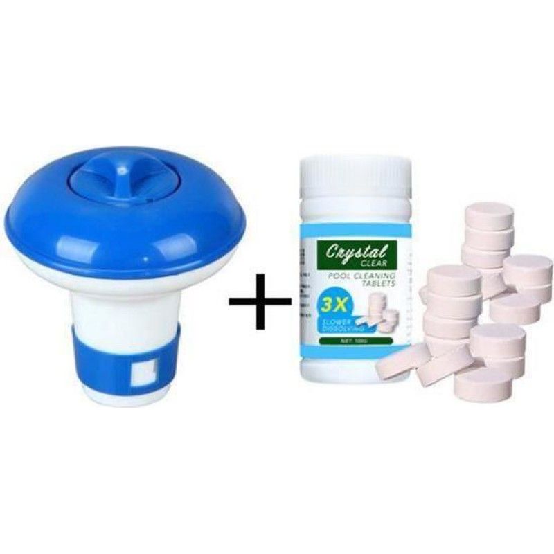 1 Pool-schwimmkörper, 100-tabletten-reinigungsset, Auslaufsicher, Externe Steuerung, Für Schwimmbäder Und Teiche