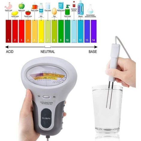 2-in-1-chlor-ph- Und Cl2-tester – Wasserstandsanzeiger Für Schwimmbäder Und Whirlpools