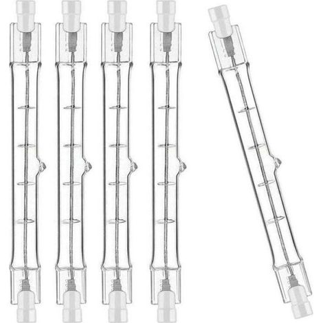 5er-pack R7s Halogenlampen 118 Mm 400 W 230 V, R7s 118 Mm Halogenstab, Dimmbare Halogenstablampe Für Strahler