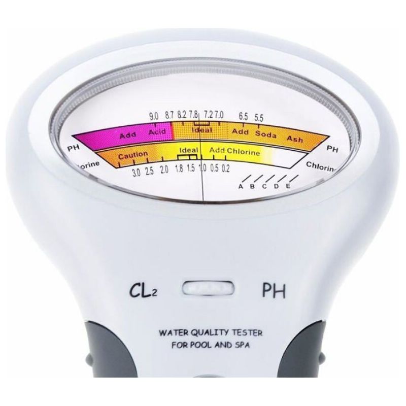 1 Elektronisches Wasserqualitätsmessgerät, Ph- Und Chlortester, 13 Cm Kabel, Für Familienpools Und Whirlpools
