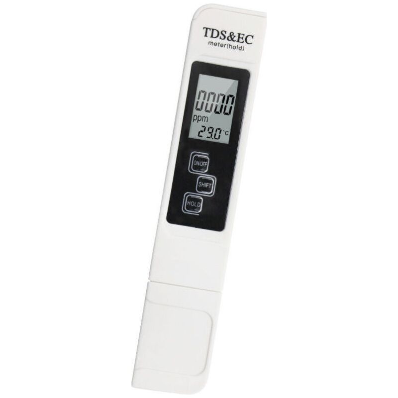 Elektronisches Ph-meter, Tds- Und Ec-temperaturmessgerät, 3-in-1-wasserqualitätstester Mit Lcd-bildschirm, Automatischer Kalibrierung, Geeignet Für Schwimmbäder, Aquarien, Labore Usw.