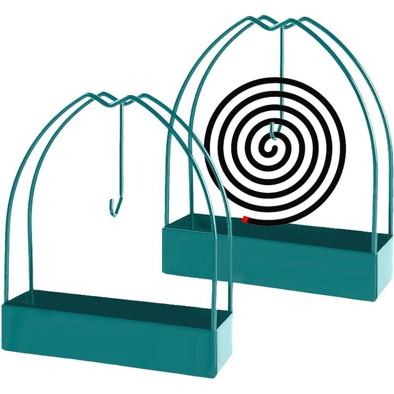 Spiralhalter Für Mückenschutzmittel Im Außenbereich – Räucherstäbchenhalter Aus Eisen Mit Ständer Für Mückenschutzspiralen Für Haus Und Garten – Einfaches Aufhängen Ihrer Mückenschutzspiralen (grün)