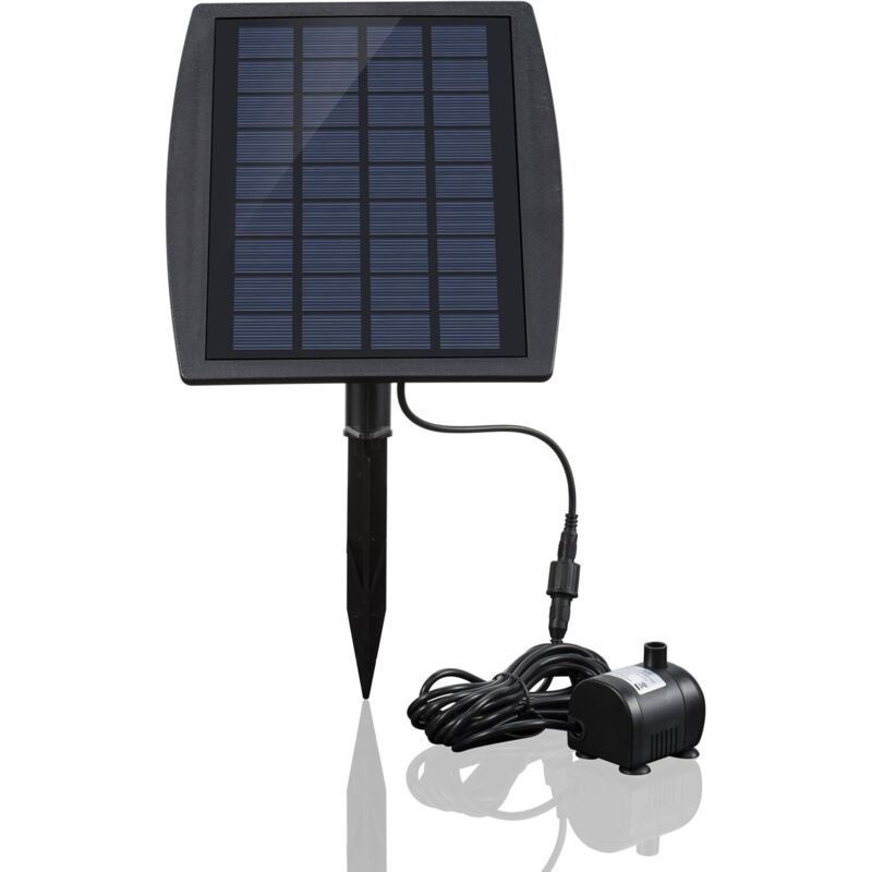 Bürstenlose Solarwasserpumpe Für Solarteichbrunnen, Wasserpumpe Mit 9v 2,5w 200l/h Solarpanel.