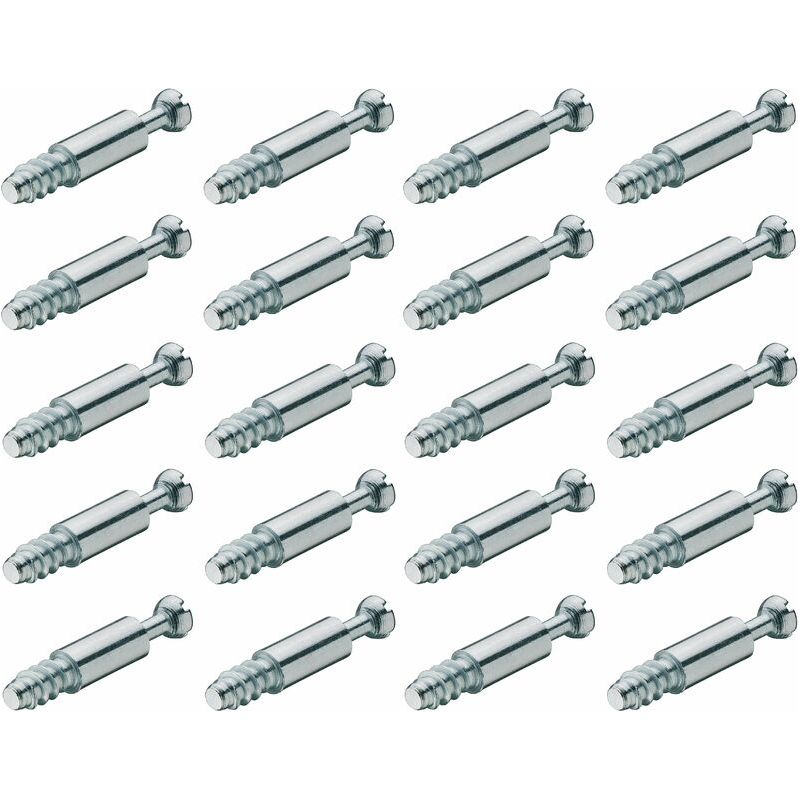 20 X 7 Mm X L = 8 Mm X B = 24 Mm Montage-dübelschrauben Für Holzmöbel, Befestigung An Zylindrischen Gehäusen