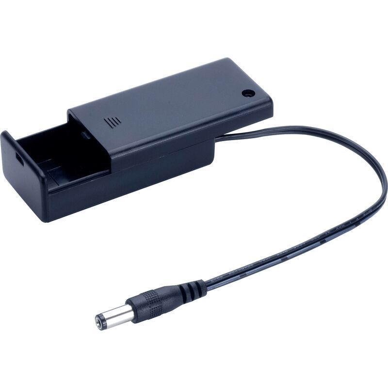 Sbh-9vas+dc-stecker Batteriehalter 1x 6lr61 (9 V) Klinkenstecker X458531