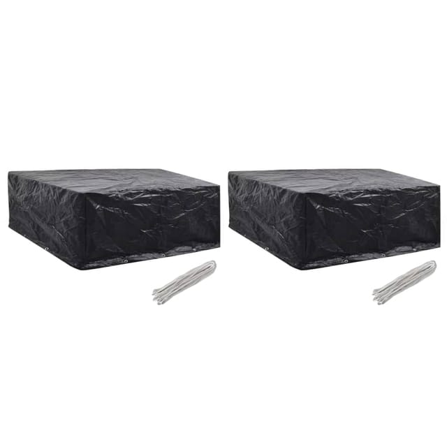 vidaXL Gartenmöbel-Abdeckungen 2 Stk 10 Ösen 260x260x90 cm 279130
