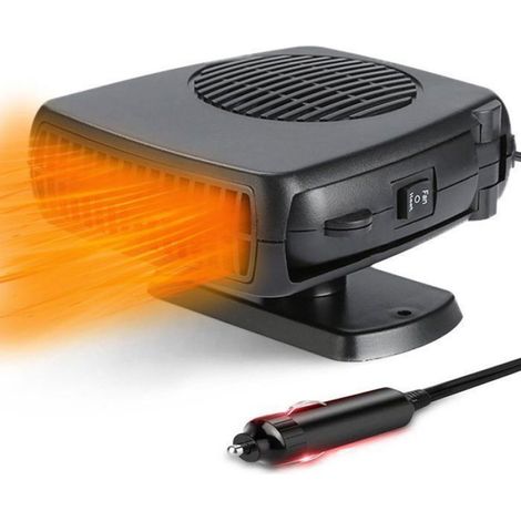 Autoheizung – Tragbare 12v 200w Heizung – Kompatibel Mit Windschutzscheibenentfroster Und Zigarettenanzünder – Ventilator