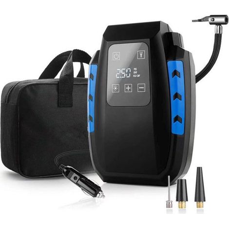 Tragbarer 12-v-luftkompressor, 120 W, Tragbarer Digitaler Auto-luftkompressor, Automatischer Reifenfüller