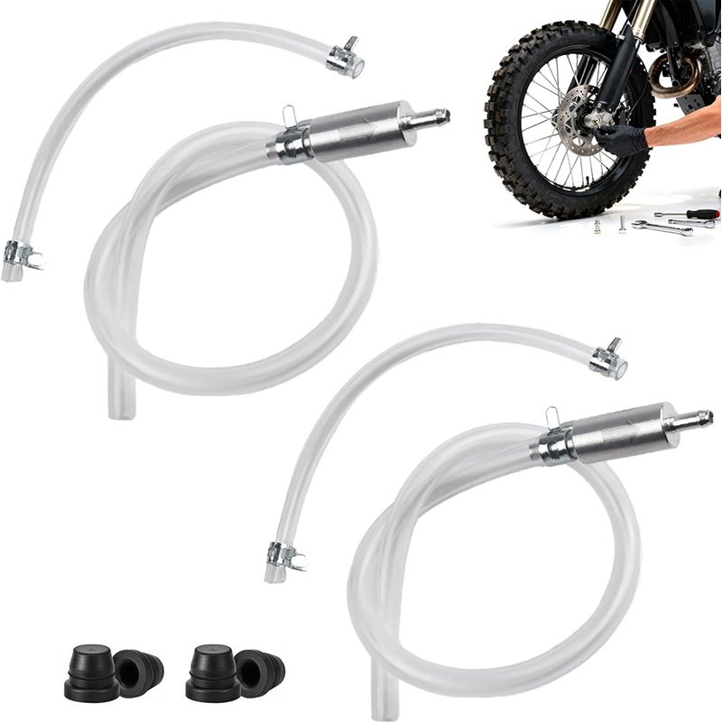 Motorrad-bremsenentlüftungsgerät – Universelles Ventil- Und Kupplungsschlauch-entlüftungsset Für Motorräder, Fahrräder Und Autos, Bremskörper, 35,2 Cm Schlauch, 2 Schlauchschellen