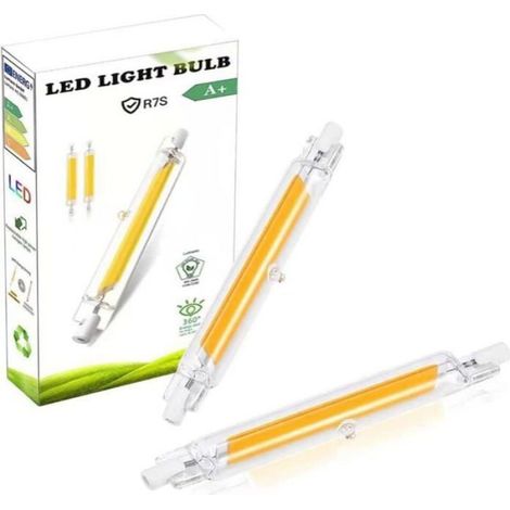 R7s 118-mm-led-lampe – 20 W – Entspricht 200 W – Kaltweiß (6000 K) – 2000 Lm – 360° Abstrahlwinkel – Dimmbar