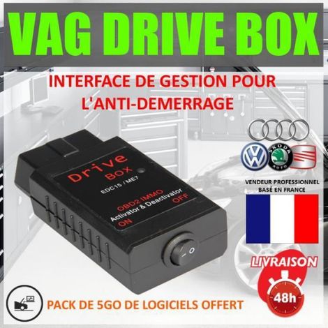 Vag Drive Box Schnittstelle – Wegfahrsperren-deaktivierung – Kompatibel Mit Audi, Seat, Skoda, Volkswagen – Schwarz