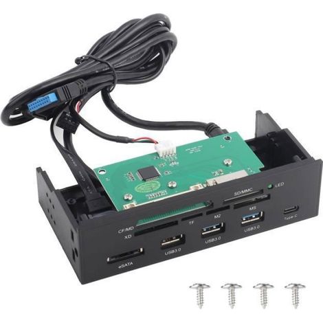 Interner Kartenleser – Wendry – 5,25 Zoll – 3 Usb 3.0-anschlüsse – Usb 3.1 – Esata
