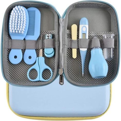 8-teiliges Babypflegeset - Neugeborenen-schönheitsset - (blau)