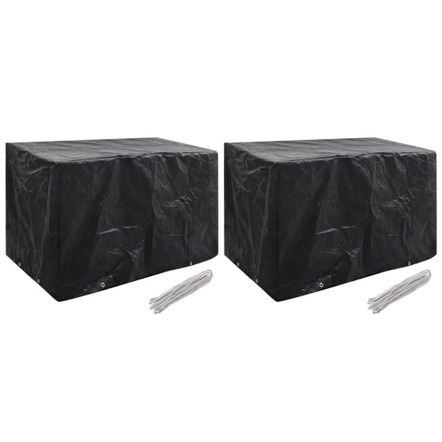 vidaXL Gartenmöbel-Abdeckungen 2 Stk 8 Ösen 140x70x90 cm 279128