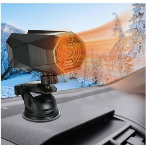 12v 150w Auto-windschutzscheibenentfeuchter, 2-in-1 Tragbarer 360° Schwenkbarer Auto-heizlüfter