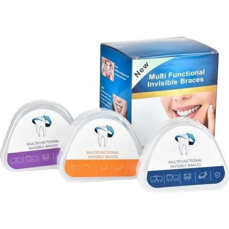 Zahnspange Aus Silikon Für Erwachsene, Zahnpflegeprodukte, 3-stufige Zahnspange – 3-stufiges Set – Lan