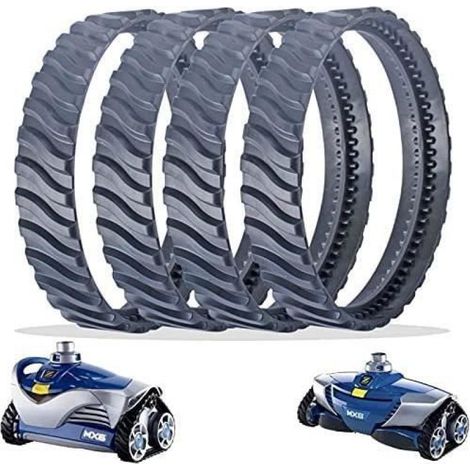 4 Ersatzketten, Schwarz, Für Poolreiniger, Reifenkette R0526100, Kompatibel Mit Zodiac Baracuda Mx6/mx8 Poolreinigung